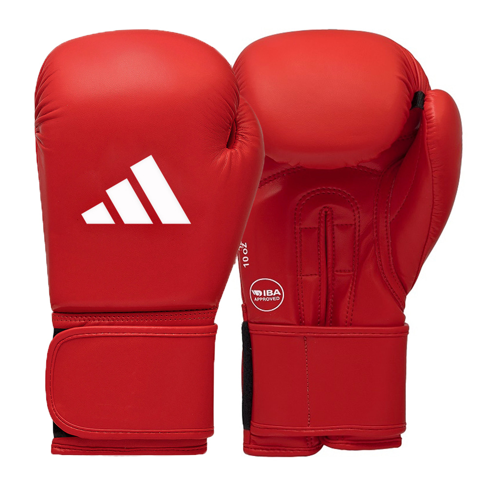 Velcro IBA boxing glove &quot;Officially Approved&quot; - RED
