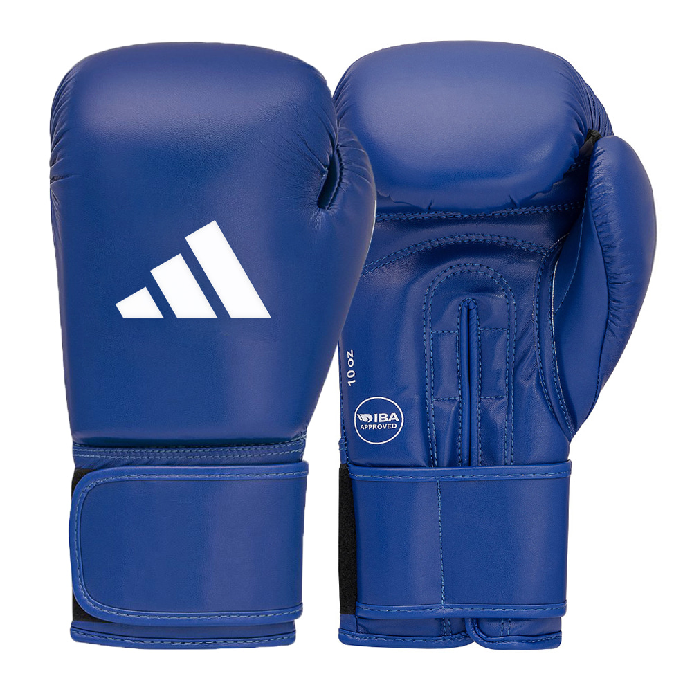 Velcro IBA boxing glove &quot;Officially Approved&quot; - BLUE
